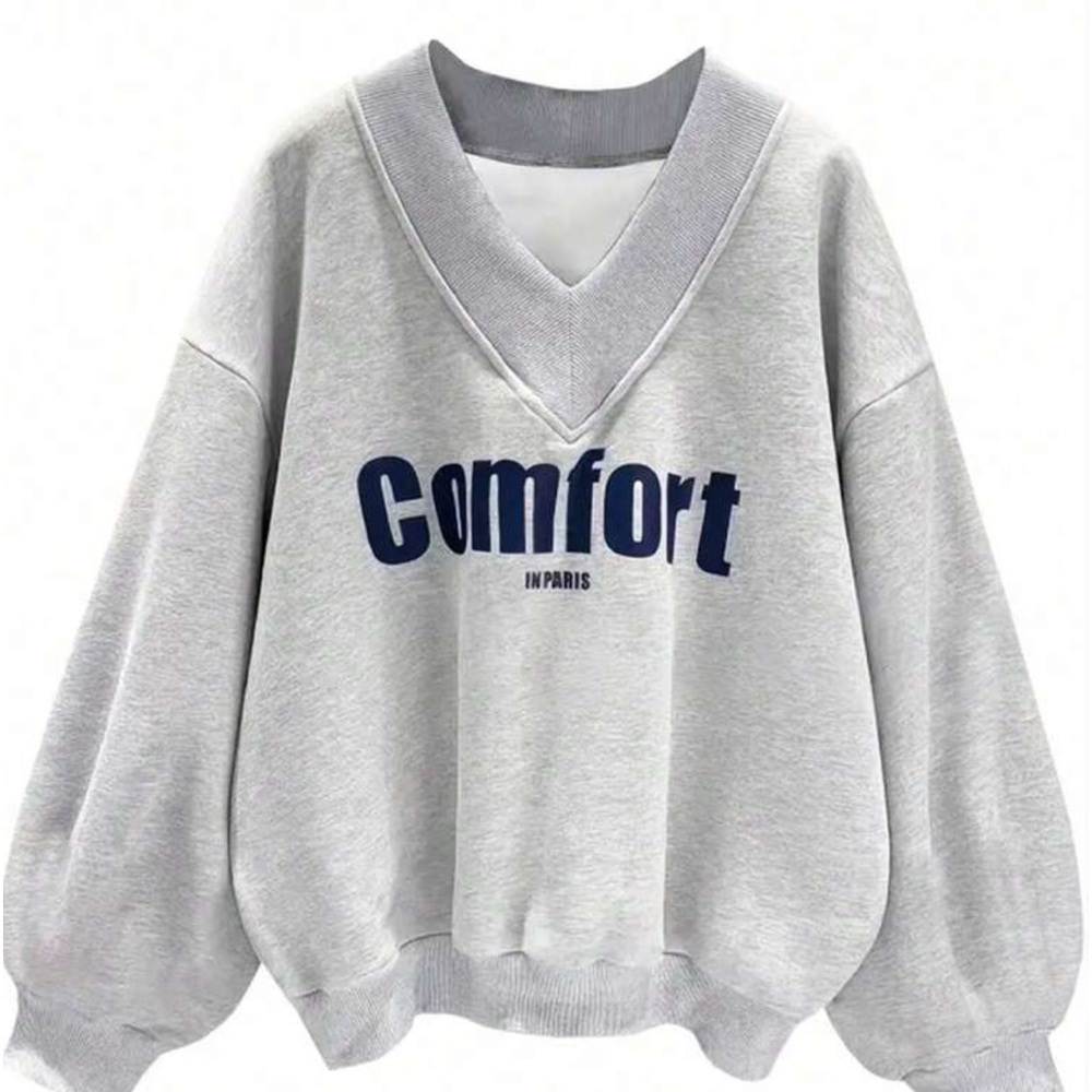 comfortable gray lazy loungy street oversized baggy cozy comfy sweater t…